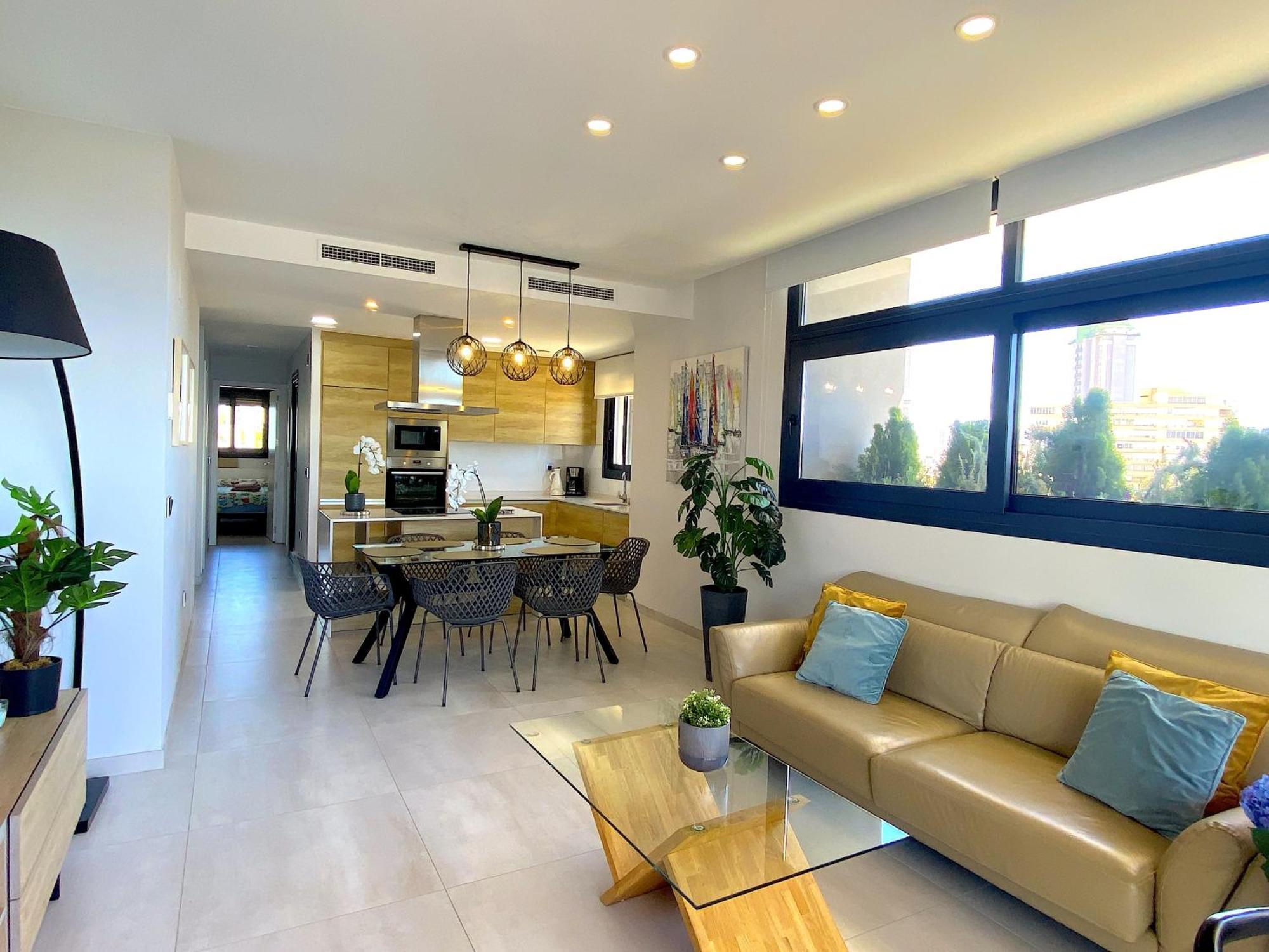 Lujoso Apartament Con Impresionantes Vistas Al Mar Бенидорм Экстерьер фото
