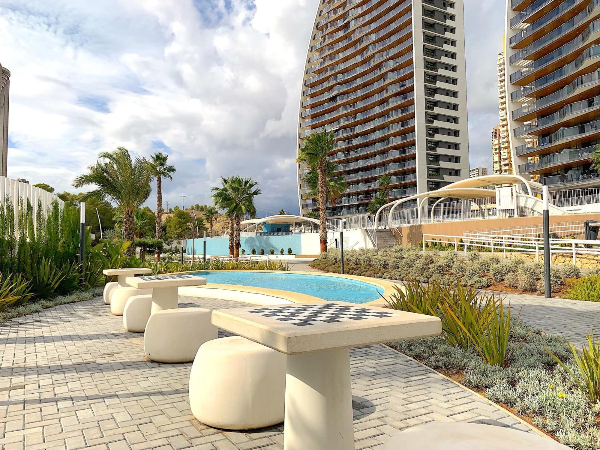 Lujoso Apartament Con Impresionantes Vistas Al Mar Бенидорм Экстерьер фото